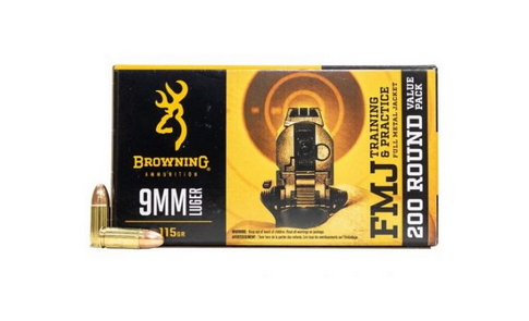 buy Browning ammo 9mm 115gr FMJ 200rd box online