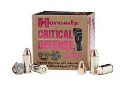 buy HORNADY CRITICAL DEFENSE 9MM LITE 100gr 25RD BOX online