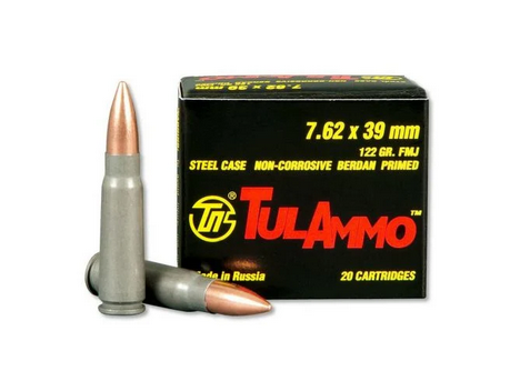 Buy TulAmmo Tula 7.62X39 122gr FMJ 20rd box online