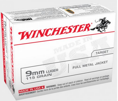 buy Winchester 9MM 115 Grain Full Metal Jacket Value Pack online