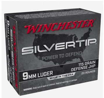 BUY Winchester Silvertip 9mm 115gr Jacketed Hollow Point 20rd ONLINE