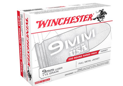 buy Winchester USA9W 9MM 115gr FMJ 200rd Value Pack online