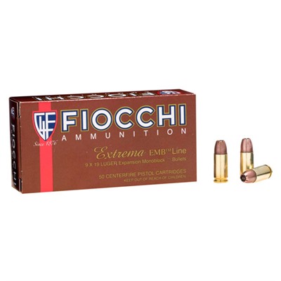 buy Fiocchi Non Toxic 9mm 92gr EMB 50 bx 50 rounds per box online