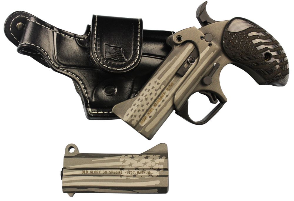 Buy Bond Arms BAOGP2 Old Glory Package 2 38 Special/357 Mag 410/45 Colt (LC) Derringer American Flag Stainless Steel Cerakote Online