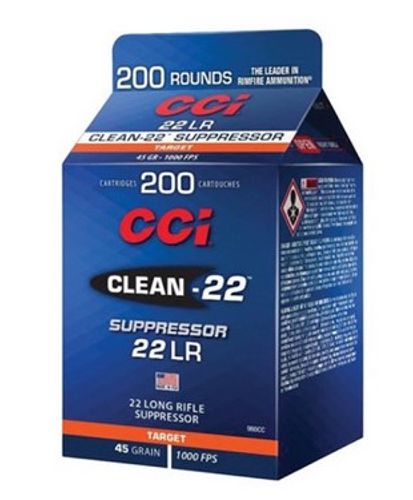 Buy CCI 980CC Copper-22 Suppressor .22 LR 45 gr Lead Round Nose (LRN) 200 Bx/ 10 Cs Online