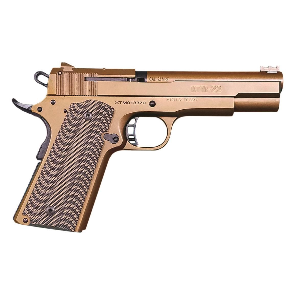 Buy Rock Island Armory® XTM-22 1911 Burnt Bronze Semi-automatic .22 Magnum Pistol Online
