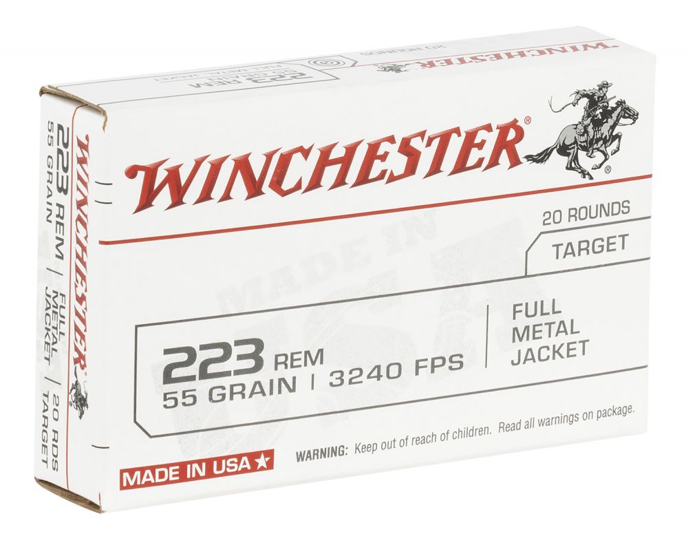 Buy Winchester Ammo W223K USA .223 Remington 55 gr Full Metal Jacket (FMJ) 20 Bx/50 Cs Online
