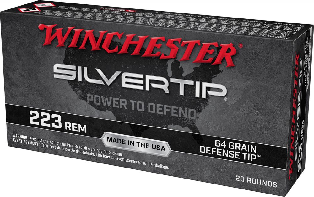 Buy Winchester Ammo W223ST Silvertip .223 Remington 64 gr Defense Tip 20 Bx/10 Cs Online