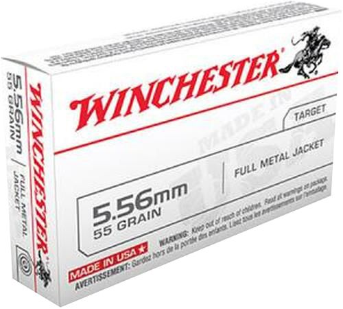 Buy Winchester WM193K USA 5.56x45mm NATO 55gr Full Metal Jacket 20rd box Online