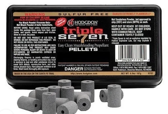 Buy Hodgdon Triple Seven Black Powder Substitute 50 Caliber 30 Grain Pellets Pack of 100 online