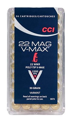 Buy CCI 0073 Varmint .22 WMR 30 GR Poly-Tip V-Max 50 Bx/ Online