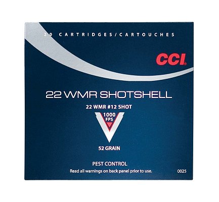 Buy CCI 22 Winchester Magnum Rimfire 52 Grain #12 shot 20rd Online