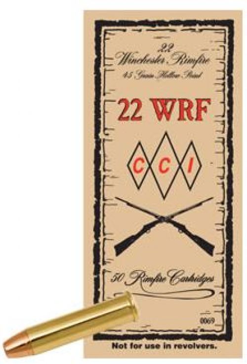 Buy CCI 22 Winchester Rimfire (WRF ) 45 Grain Jacketed Hollow Points 50rd box Online