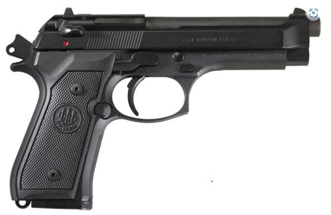 Beretta M9 92 Series 9mm Centerfire Pistol with 3-Dot Sights