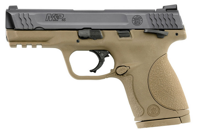 Smith & Wesson M&P45C 45 ACP Dark Earth Compact Size Centerfire Pistol