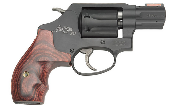 Smith & Wesson Model 351PD 22 Magnum J-Frame with HI-VIZ Orange Fiber Optic