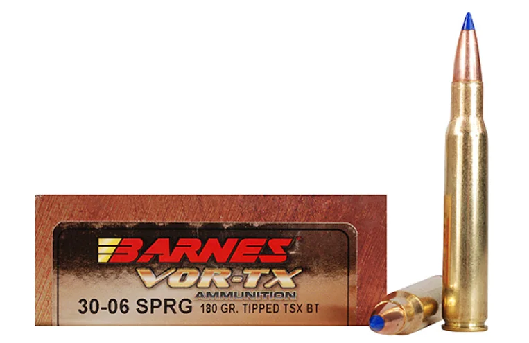 Buy Barnes VOR-TX Ammunition 30-06 Springfield 180 Grain TTSX Polymer Tipped Spitzer Boat Tail Lead-Free Box of 20