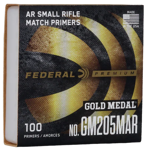 Buy Federal Premium Gold Medal AR Match Grade Small Rifle Primers #GM205MAR Box of 1000 (10 Trays of 100)