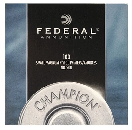Buy Federal Small Pistol Magnum Primers #200 Box of 1000 (10 Trays of 100)