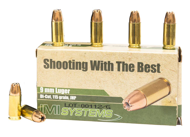 Buy IMI Ammunition 9mm Luger 115 Grain Di-Cut Jacketed Hollow Point