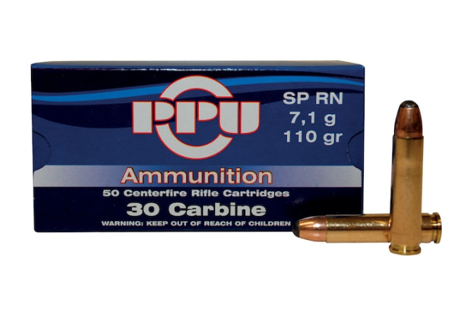 Buy Prvi Partizan Ammunition 30 Carbine 110 Grain Soft Point Box of 50 Online