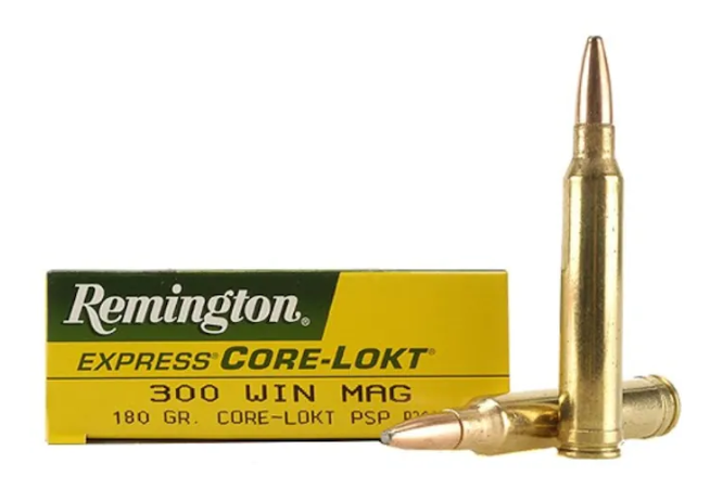 Buy Remington Core-Lokt Ammunition 300 Winchester Magnum 180 Grain Core-Lokt Pointed Soft Point Box of 20