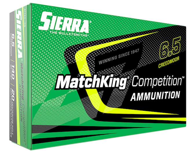 Buy Sierra MatchKing Competition Ammunition 6.5 Creedmoor 140 Grain Hollow Point Boat Tail Box of 20 Online