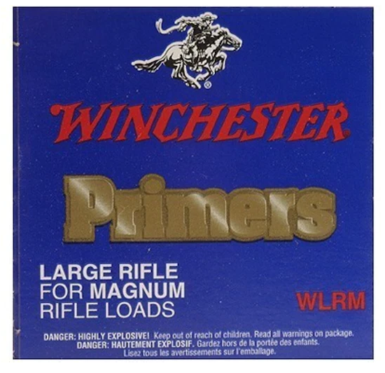 Buy Winchester Large Rifle Magnum Primers #8-1 2M Box of 1000 (10 Trays of 100)