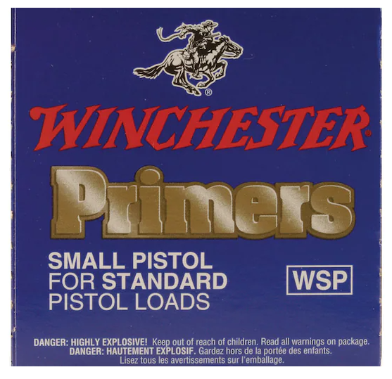 Buy Winchester Small Pistol Primers #1-1 2 Box of 1000 (10 Trays of 100)