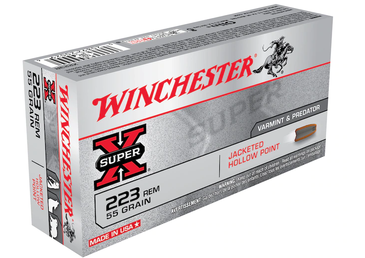Buy Winchester Super-X Ammunition 223 Remington 55 Grain Jacketed Hollow Point Boat Tail
