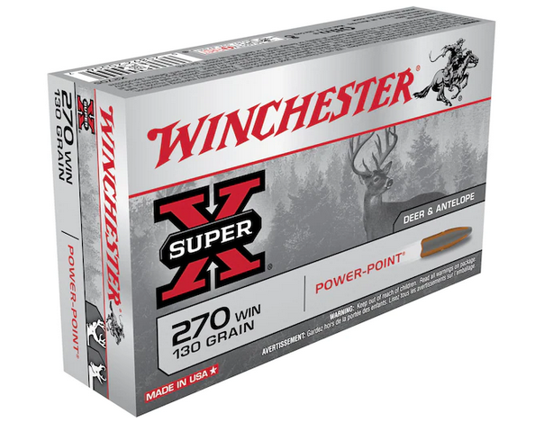 Buy Winchester Super-X Ammunition 270 Winchester 130 Grain Power-Point Box of 20
