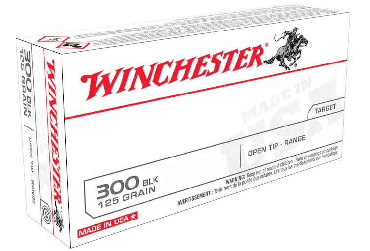 Buy Winchester USA Ammunition 300 AAC Blackout 125 Grain Open Tip Range Box of 20