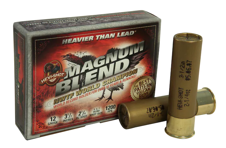 Hevi-Shot Magnum Blend Turkey Ammunition 12 Gauge 3-1 2 2-1 4 oz #5, #6 and #7 Hevi-Shot High Velocity Non-Toxic Box of 5