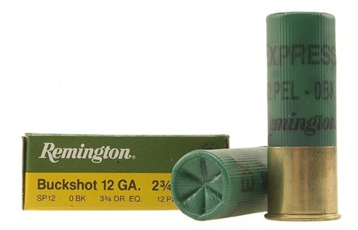 Remington Express Ammunition 12 Gauge 2-3 4 0 Buckshot 12 Pellets Box of 5