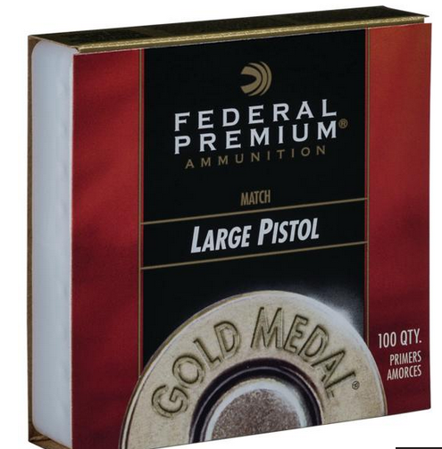 Buy Federal Gold Medal Centerfire Large Pistol Match Primer .150 cal 1000/Box Online