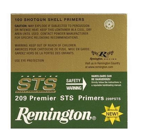 Buy REMINGTON PRIMER #209 PREMIER STS SHOTSHELL 1000/CT Online