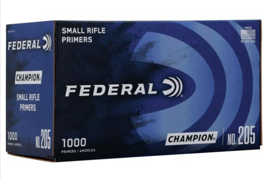Buy Federal Premium Champion Centerfire .205 Primers Small Rifle - 1000/ct Online