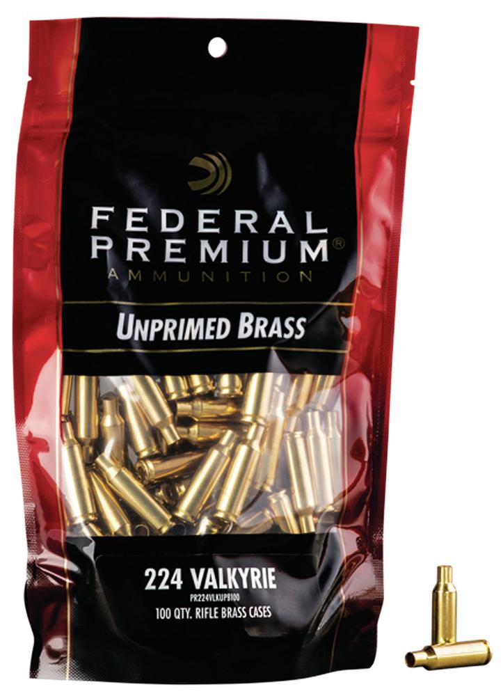 Buy Federal Gold Medal Rifle Brass 224 Valkyrie Unprimed Bagged Brass Online