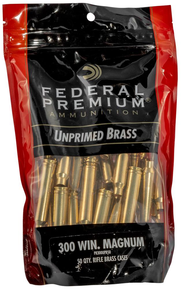 Buy Federal Gold Medal Rifle Brass 300 Win - Unprimed Bagged Brass Online