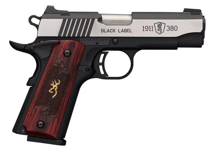 Buy Browning 1911-380 Black Label Medallion Pro Pistol 380 ACP 8-Round Black with Wood Grips